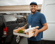 Remorque réfrigérée pour commerce alimentaire
